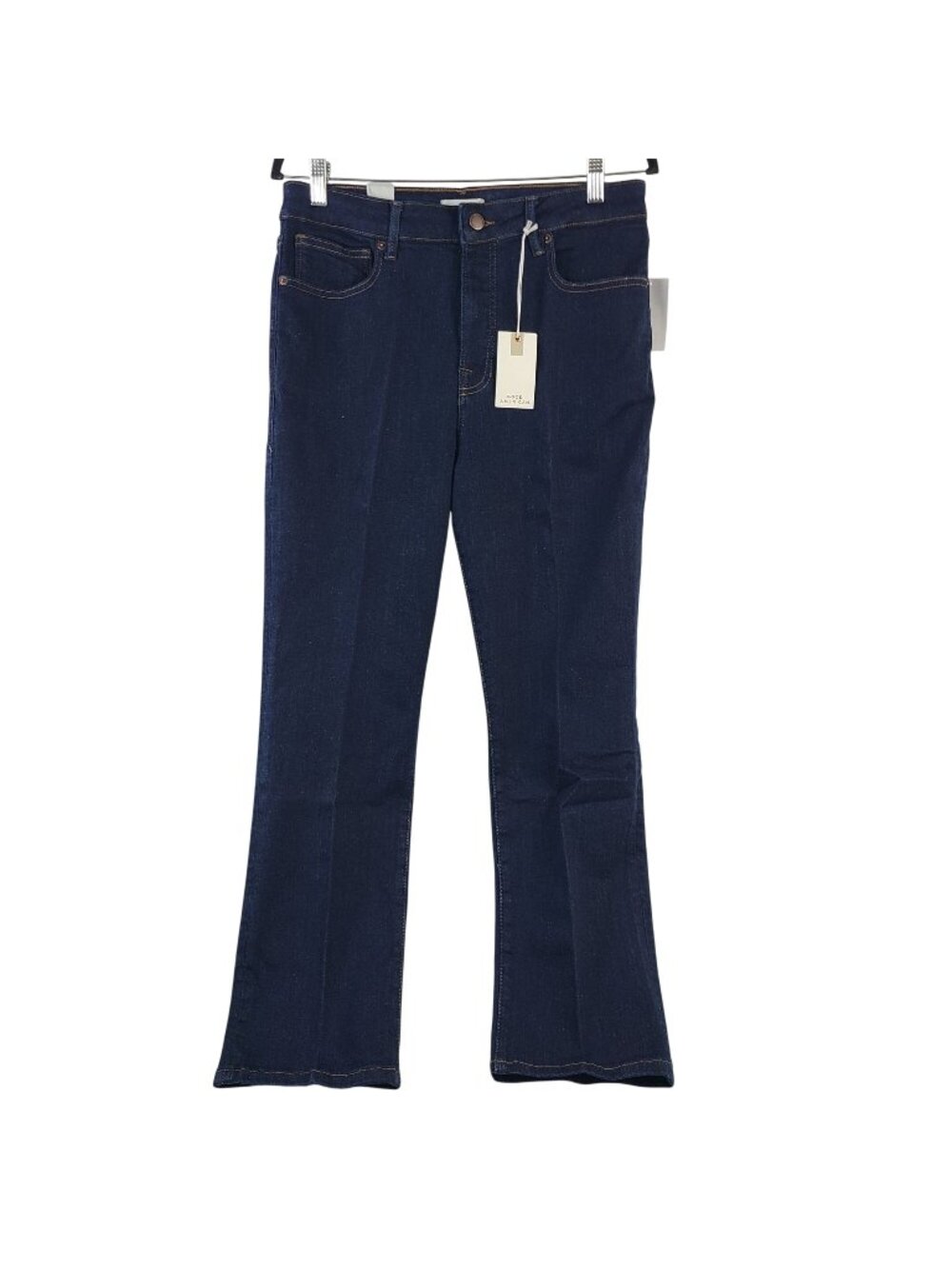 NEW Good American Good Legs Straight Mid-Rise Jeans In Indigo Size 12/31